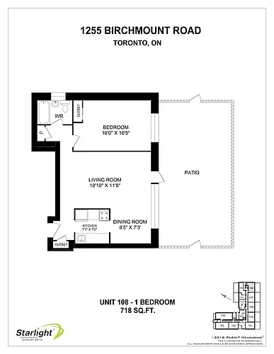 Floor plan 1 Bedroom