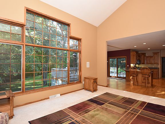 Huge window! View to kitchen