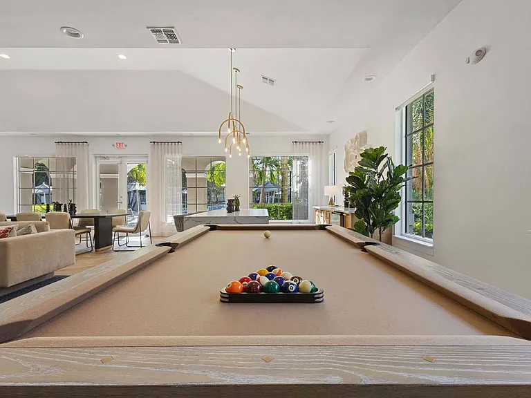 Challenge your friends to a friendly competition of billiards.