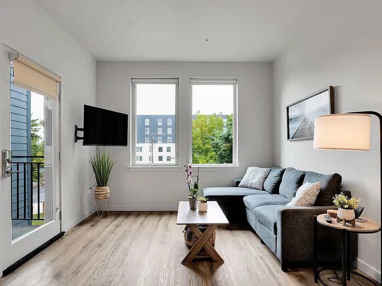 The 72nd Apartments | Studio Living Area