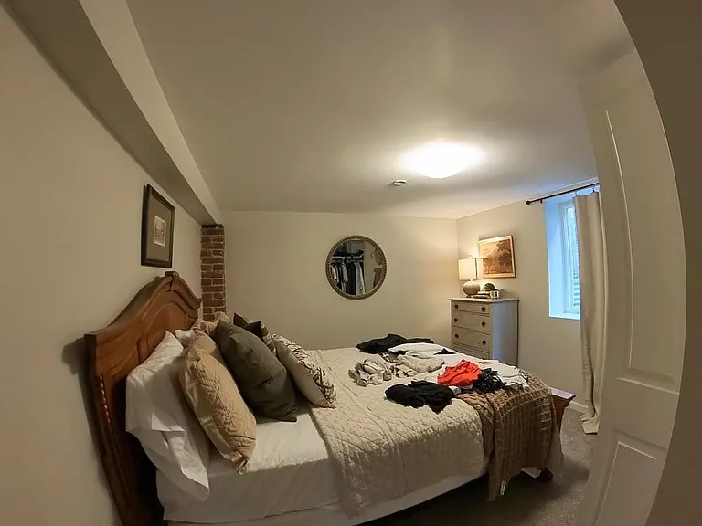 Third bedroom (basement level.)