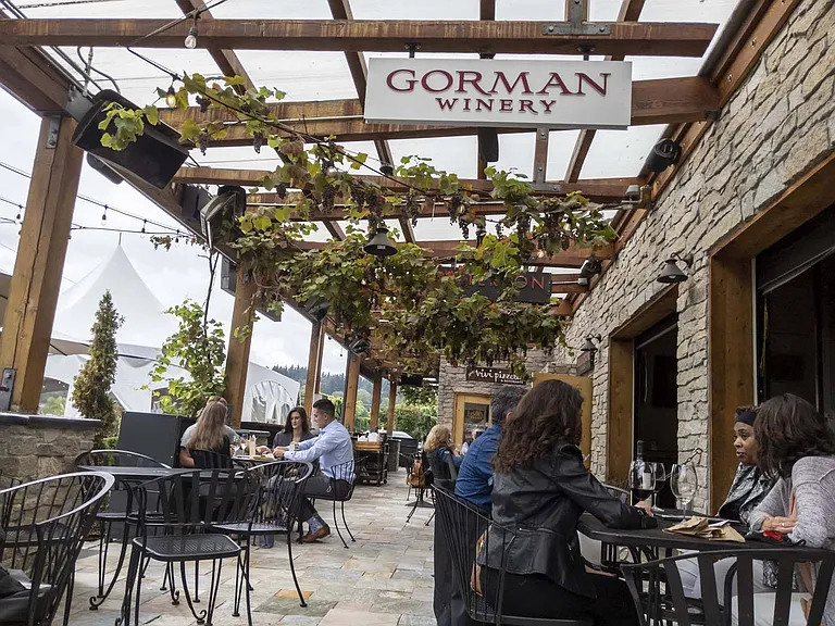 Enjoy a relaxing afternoon at the nearby Gorman Winery, where great wine and good company come together.