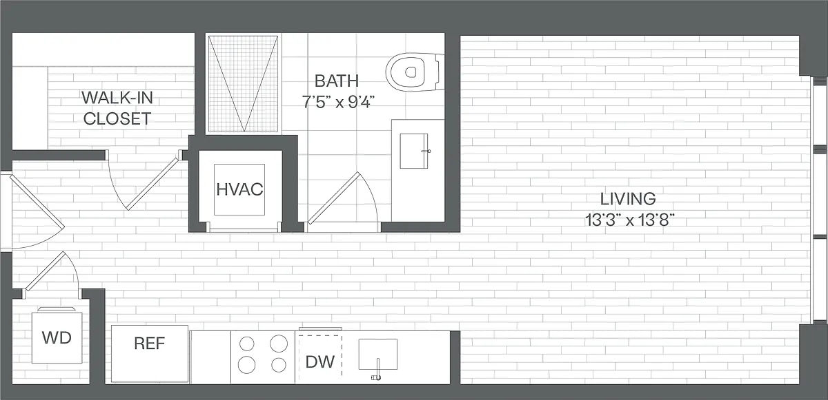 Floor plan Studio-SB1
