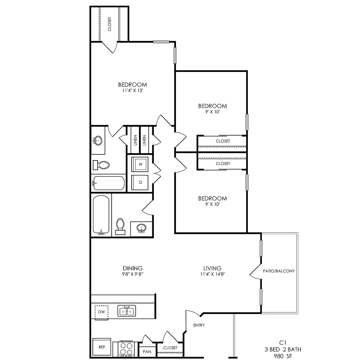 Floor plan C1 Classic