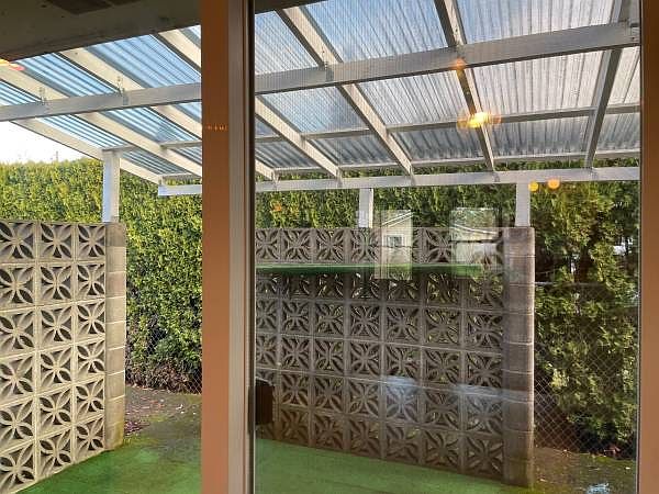 Back covered patio