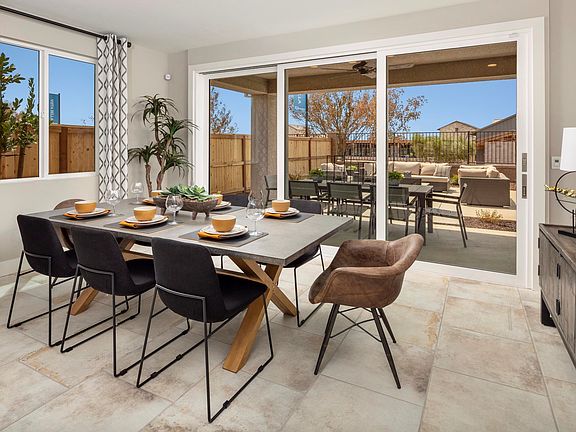 Dining to covered patio