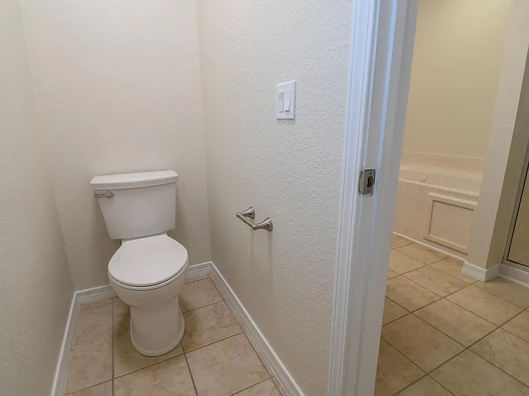 Master bathroom private toilet room