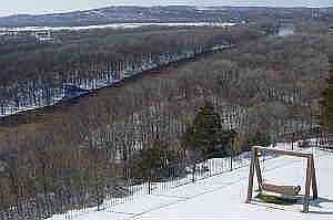 view from Master Bedroom in Winter