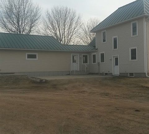 back or driveway of house