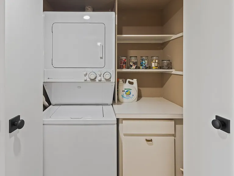indoor laundry area