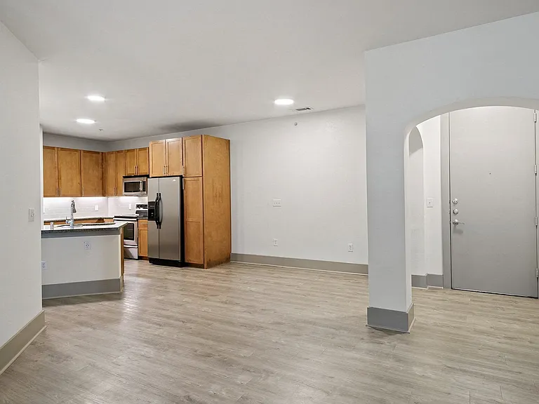 Luxury vinyl plank flooring throughout