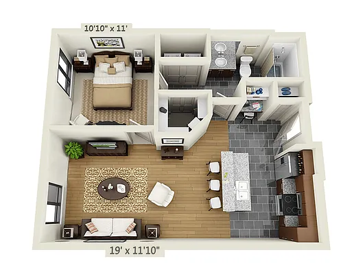 Floor plan Plan A (A1A)