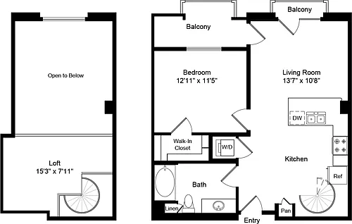 Floor plan A1.0 LOFT