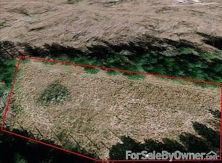 Aerial View of Cleared Pasture Land : Cleared field area for horse pasture, etc. with city water.