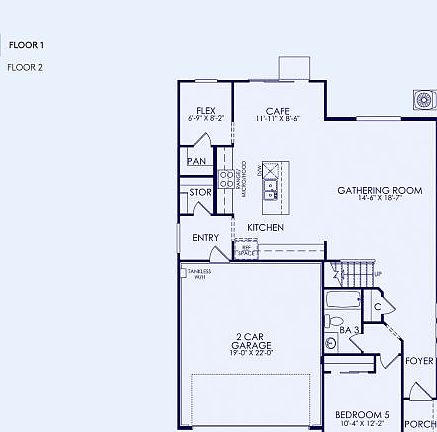 Plan 2 Floor Plan, Quick Move-In Home, Floor 1