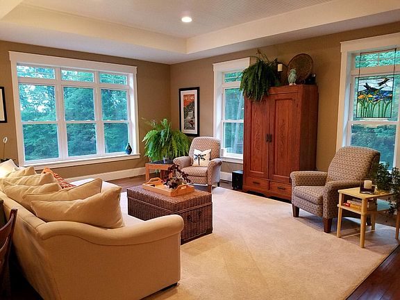 transom windows with views