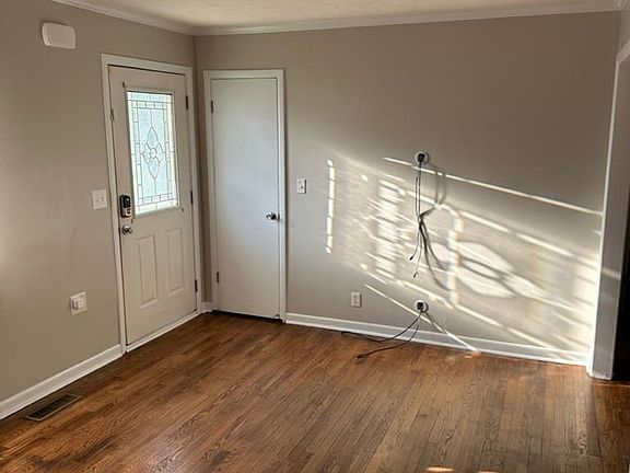 View of front door/living room