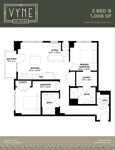 Floor plan 2 BED - B