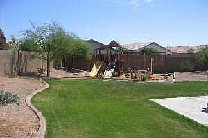 Back: extended patio, playground, misting and auto irrig'n sytems