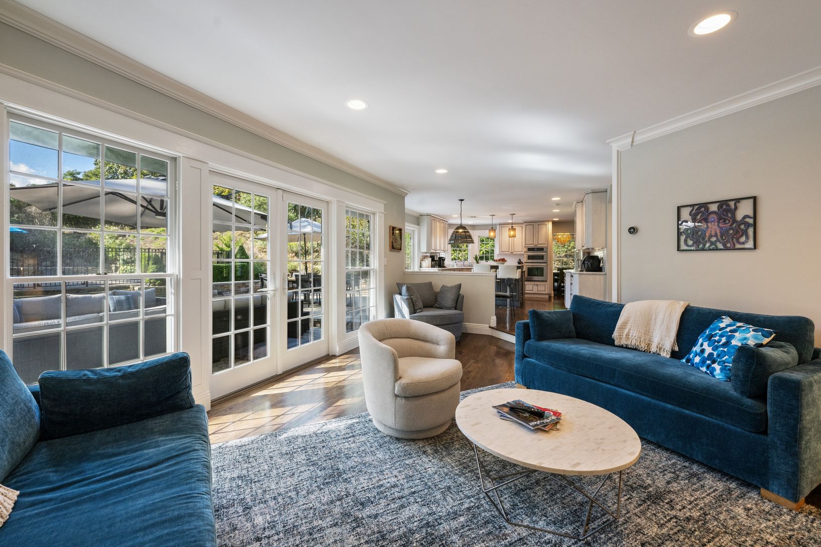  Den Area with French Doors to Rear Patio Area