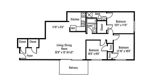 Floor plan 3A