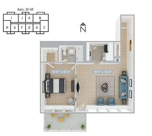 Floor plan 770-3E-6E