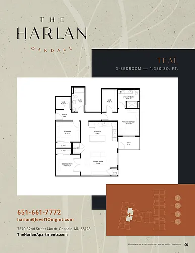 Floor plan Teal