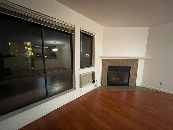 Night time view of the living room.