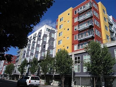 front of the building