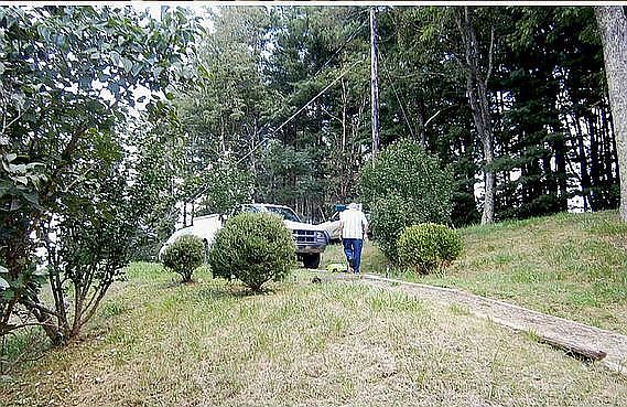 Path upward from the house