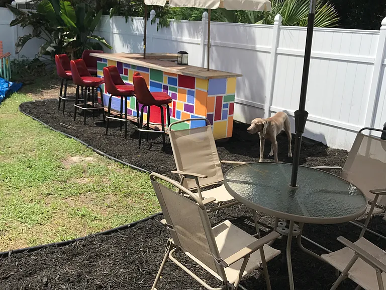 Fenced Backyard with Tenants' Design