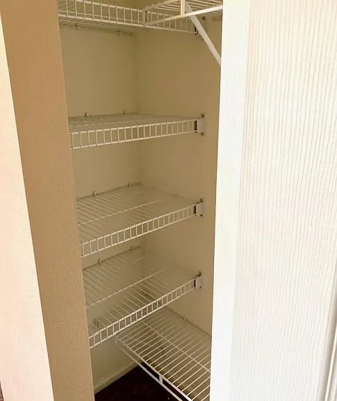 Inside bedroom 3 closet