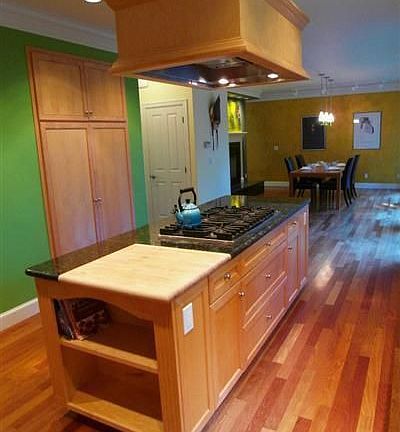 Another shot of the kitchen which opens up to dining area. To the right of the current dining area t