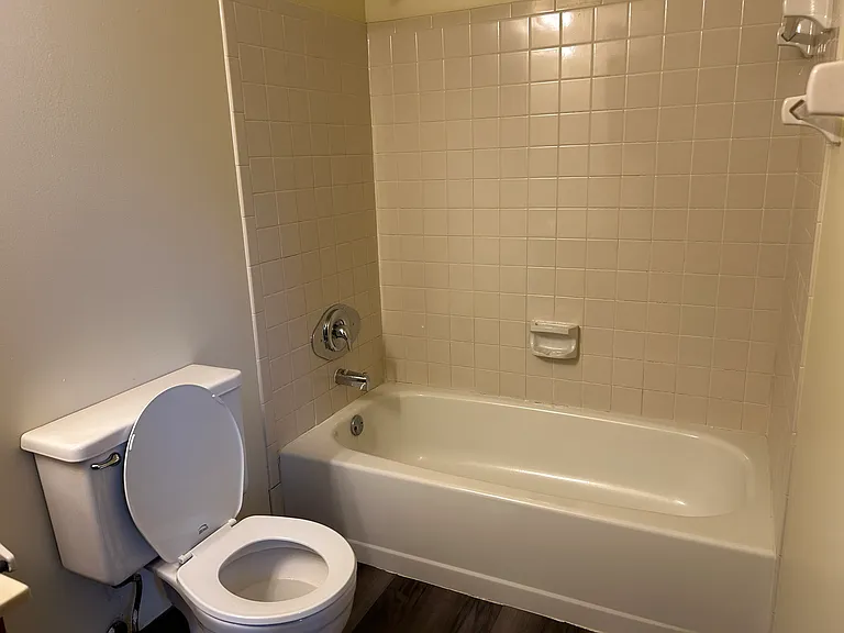 Bathroom shower in the bedroom