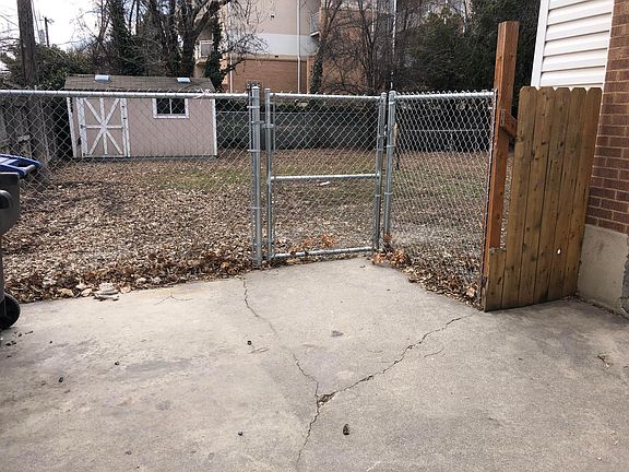 Large back yard and outdoor shed