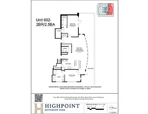 Floor plan 2 Bed 2.5 Bath