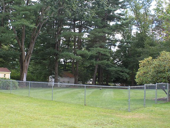 large fenced yard