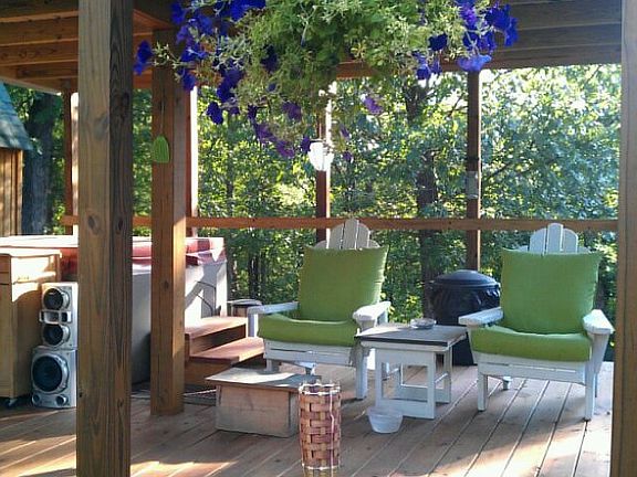Hot tub deck