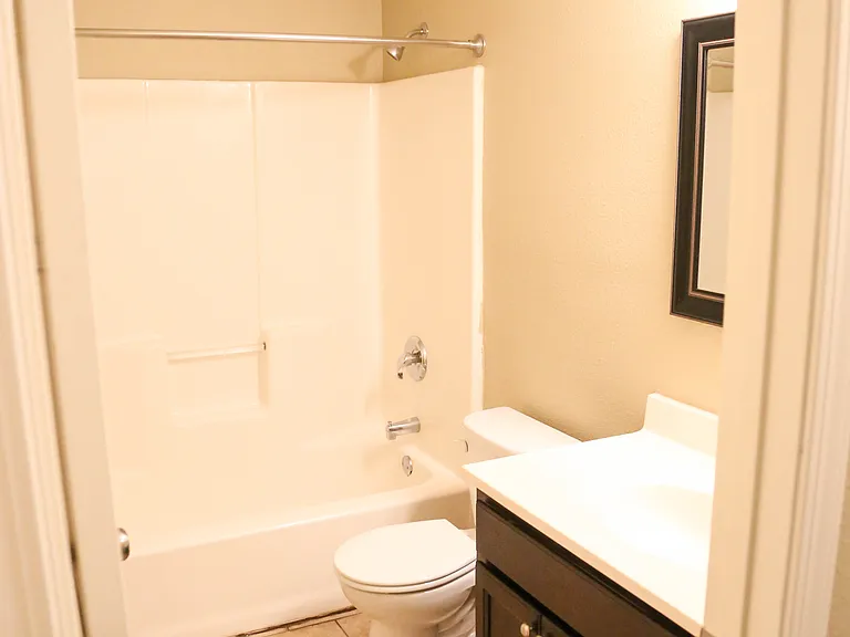 Unit B - hall bathroom