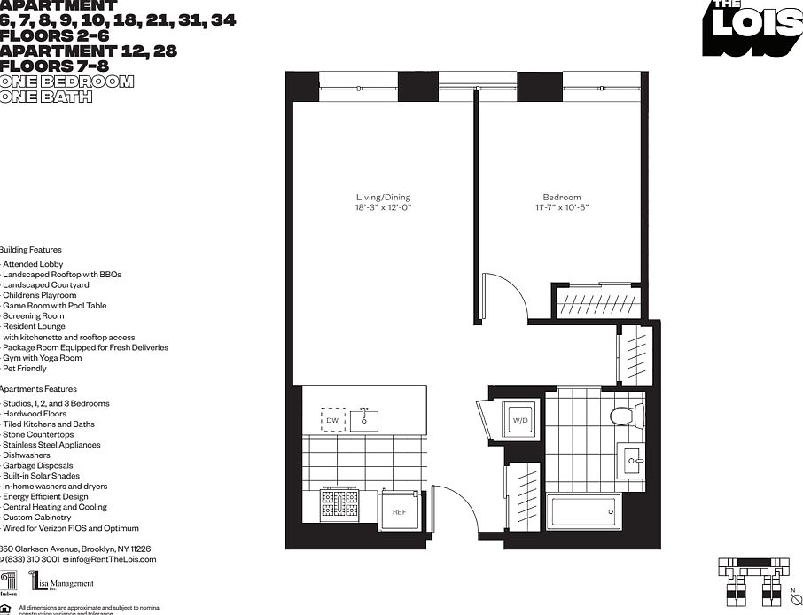 2nd image of 350 Clarkson Ave APT 506
