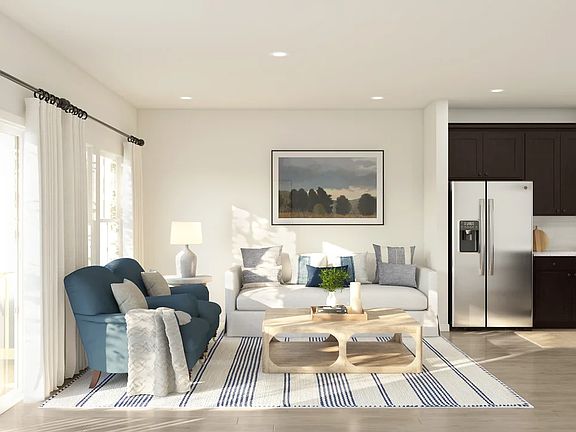Great room with low-profile lighting - Artist Rendering