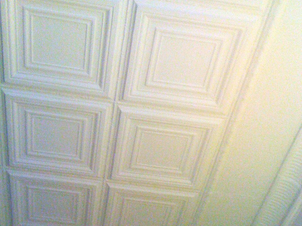cu. of 4ft high beautiful ornate original tin ceiling.