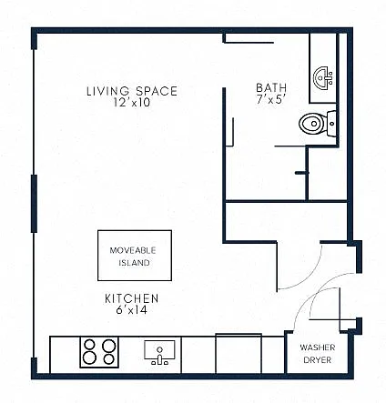 Floor plan Studio - S1