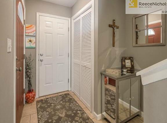 Entry with garage access and closet