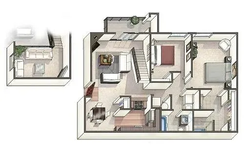 Floor plan b2x2-Platte - Classic