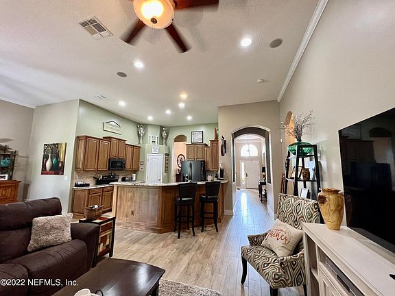 Open Family Room and Kitchen