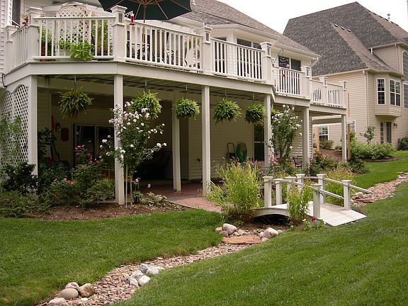 Deck and Backyard