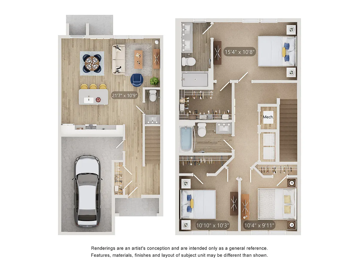 Floor plan Townhome F