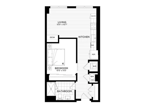 Floor plan Studio-S1