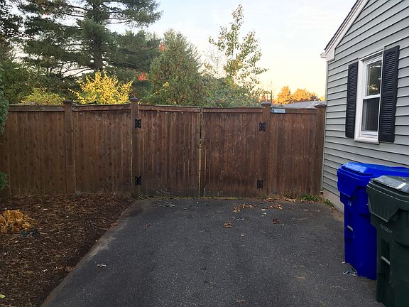 Large cedar gate entrance